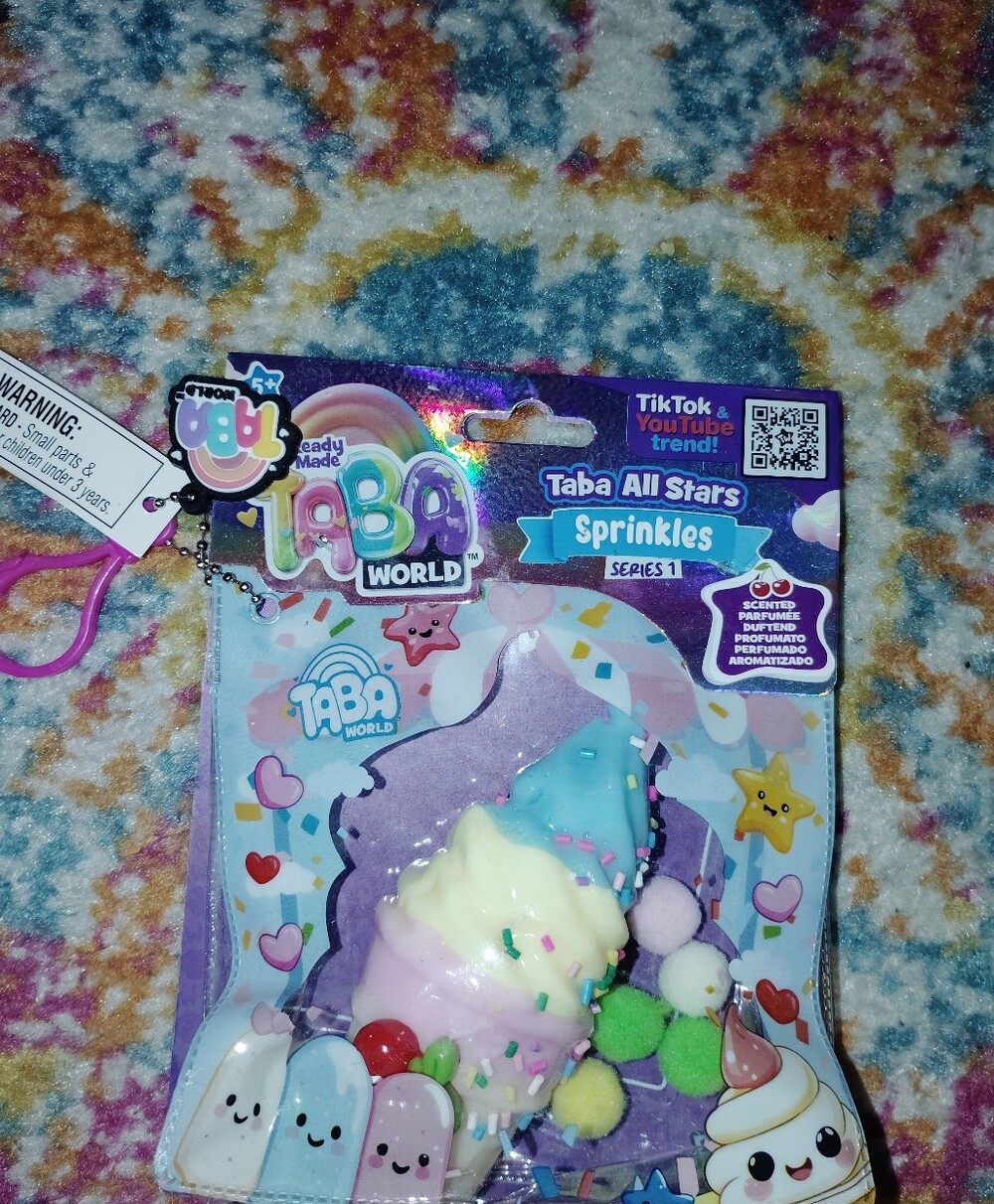 Taba World Taba All Stars Sprinkles Ice Cream Squishy Toy New 🆕